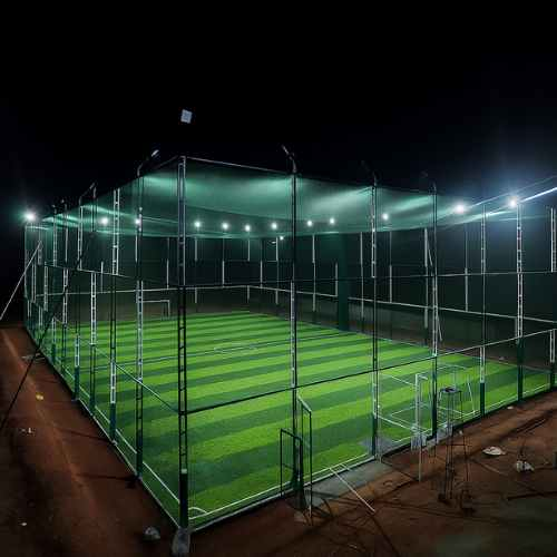 Sports nets for cricket and badminton practice areas